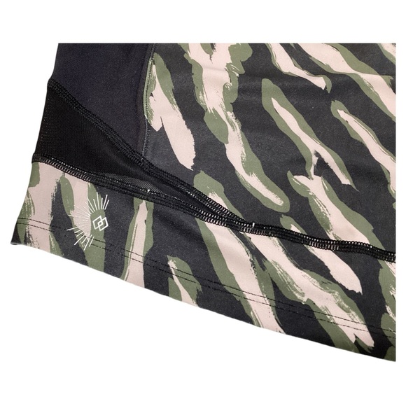 Citrine Glow Geometric Unpadded Spandex Sports Bra Size Large - Picture 9 of 11